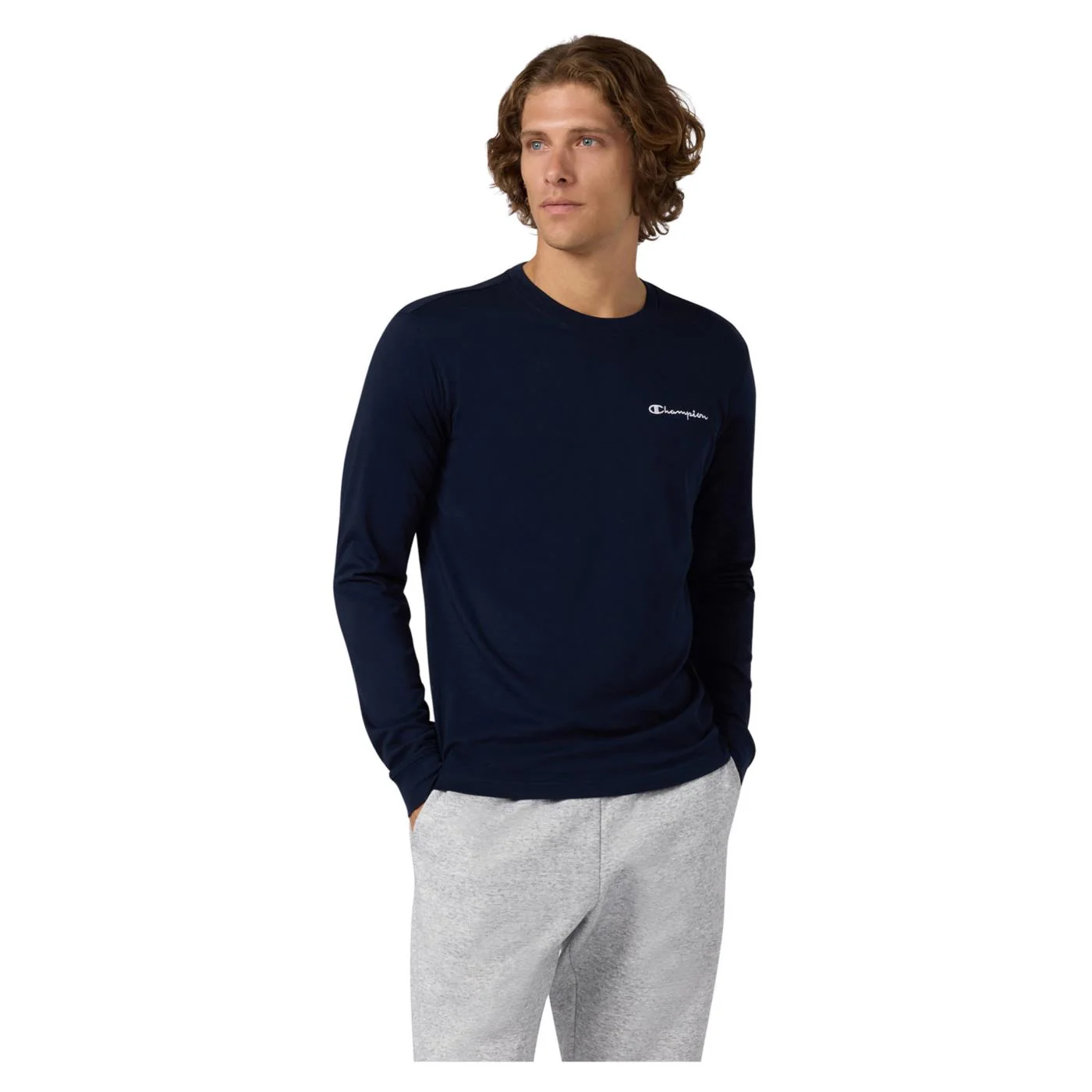CHAMPION CREWNECK LONG SLEEVE TEE
