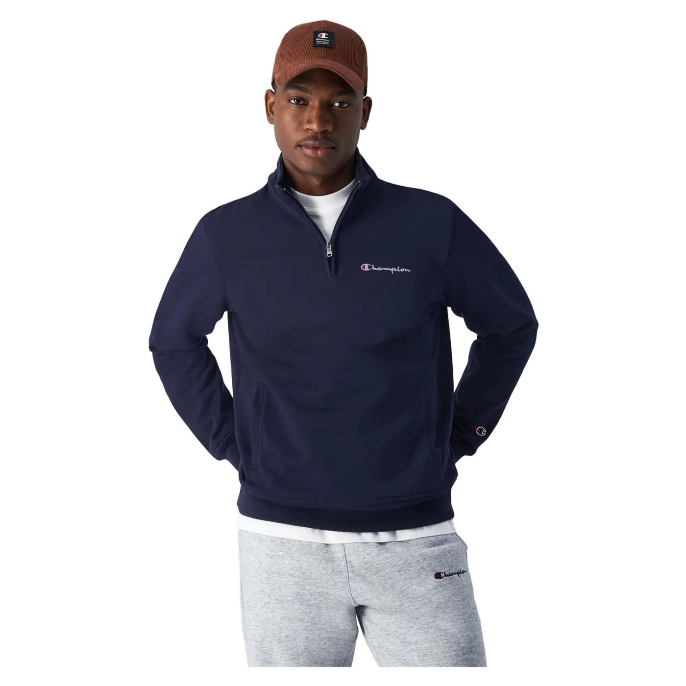 CHAMPION HALF ZIP SWEATSHIRT - Image 2