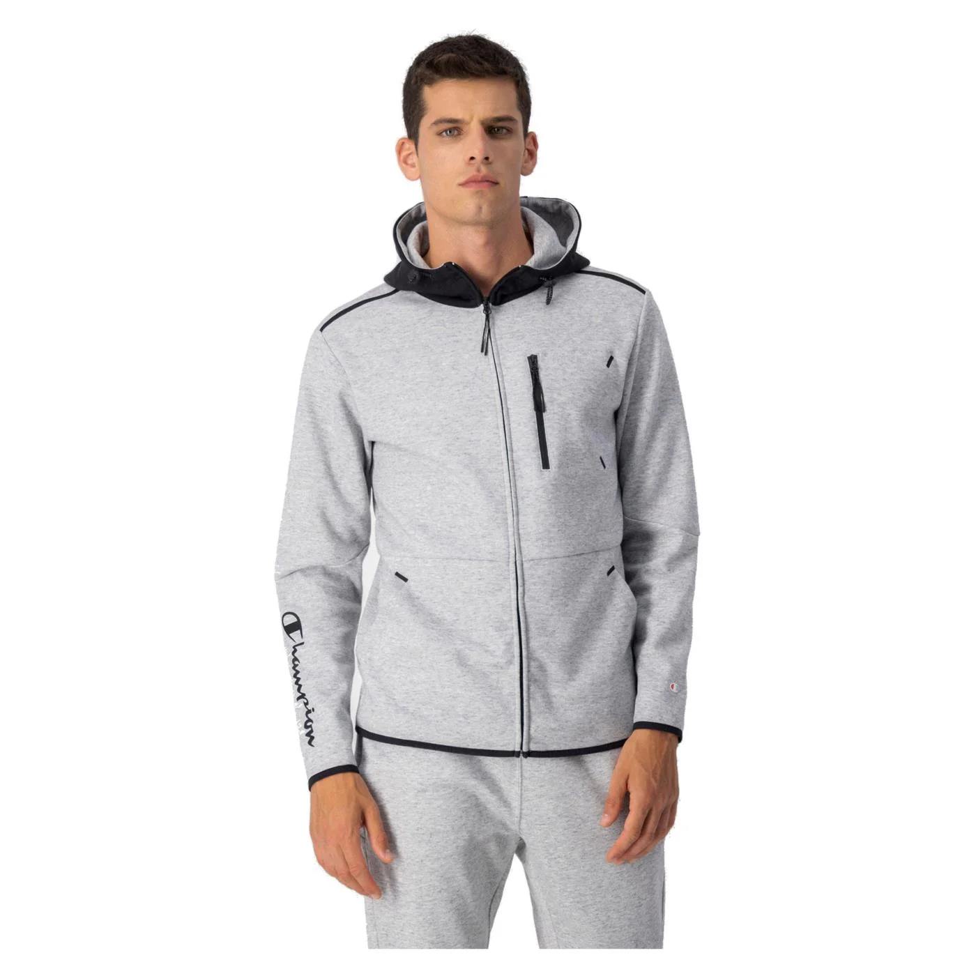 CHAMPION HOODED FZ SWEATSHIRT - Image 2