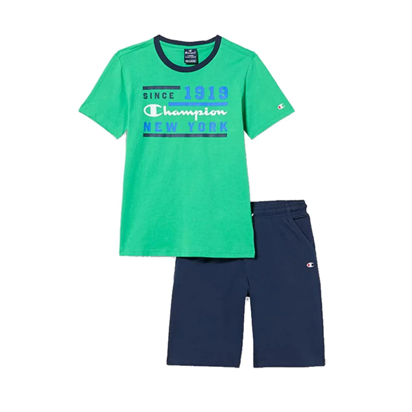 CHAMPION JR SET T-SHIRT+SHORTS