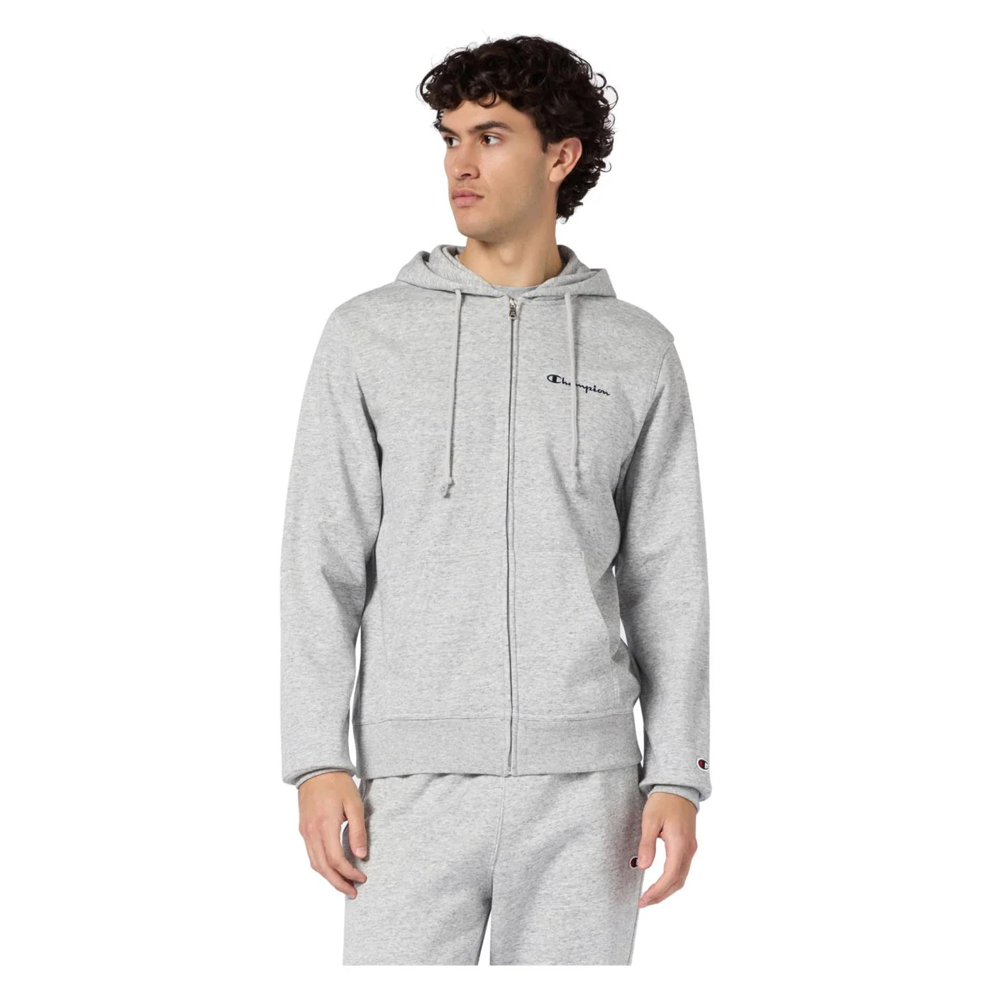 CHAMPION M HOODED FZ SWEATSHIRT