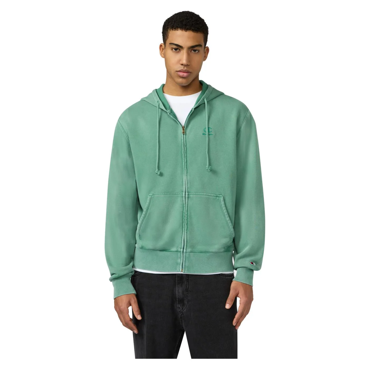 CHAMPION M HOODED FZ SWEATSHIRT