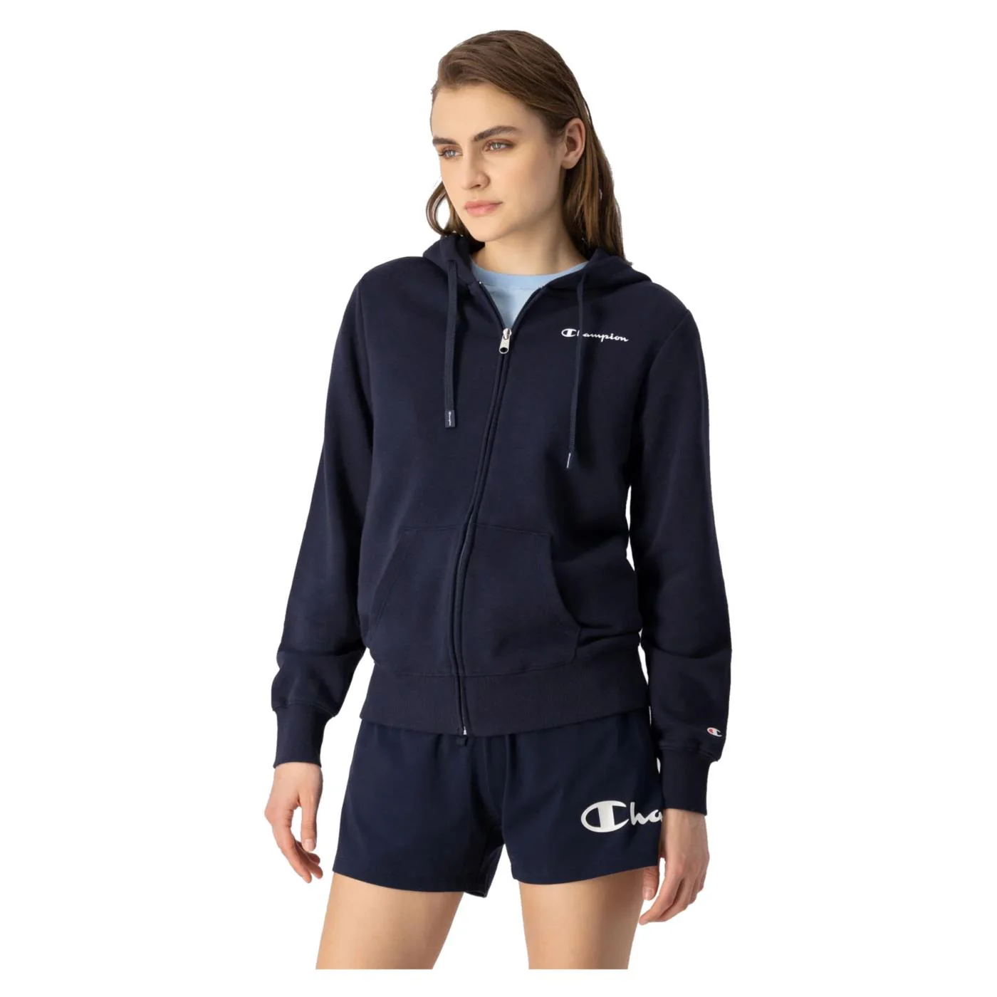 CHAMPION W HOODED FZ SWEATSHIRT - Image 2