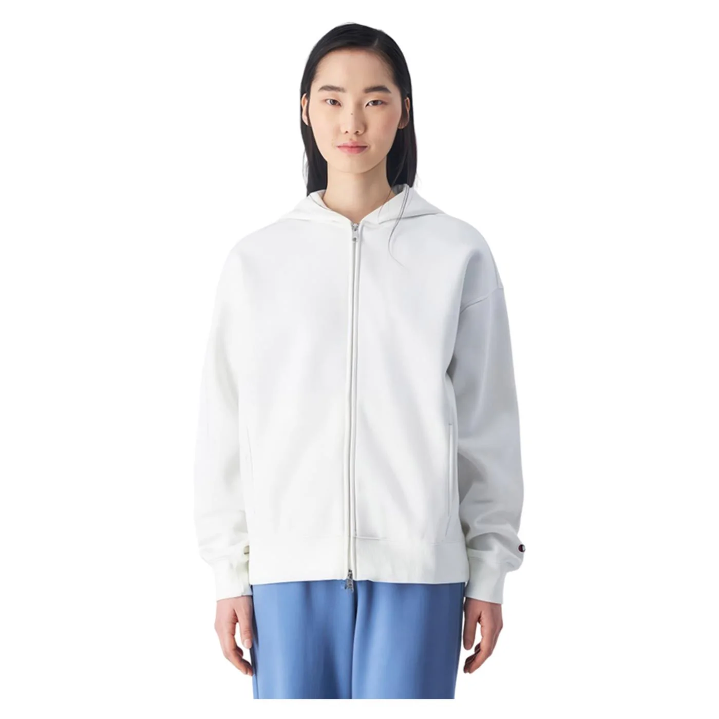 CHAMPION W HOODED FZ SWEATSHIRT - Image 2