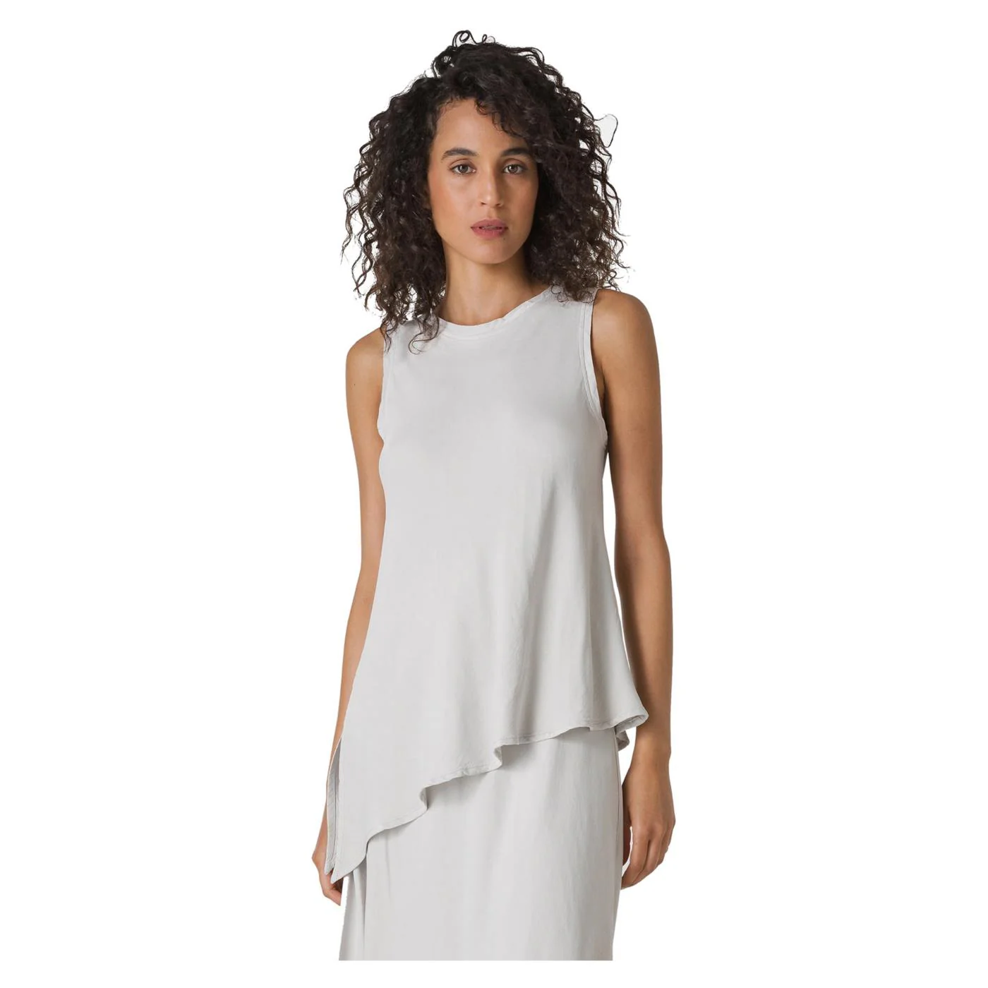 DEHA BLUSA ASIMMETRICA IN RASO - Image 2
