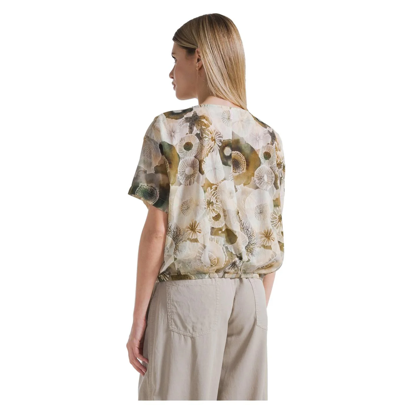 DEHA BLUSA IN MUSSOLA ALLOVER - Image 2