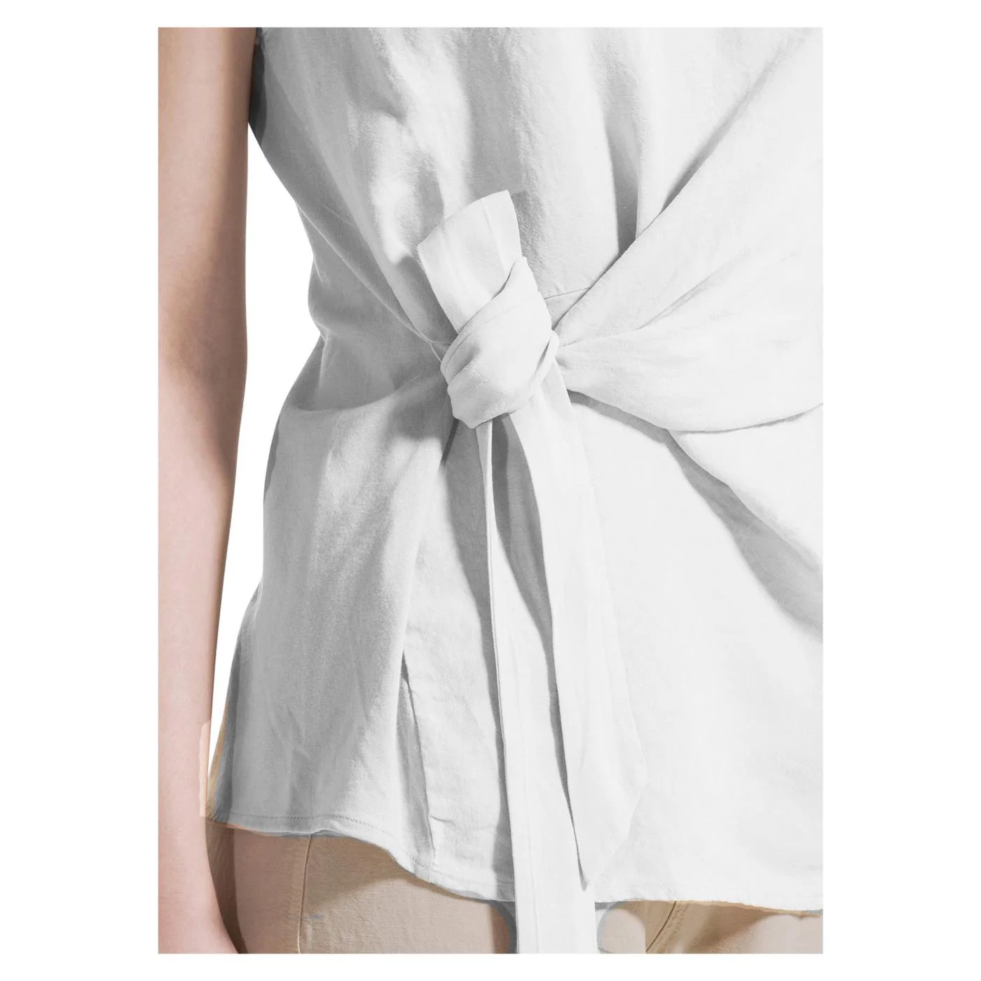 DEHA BLUSA SMANICATA CON NODO - Image 3