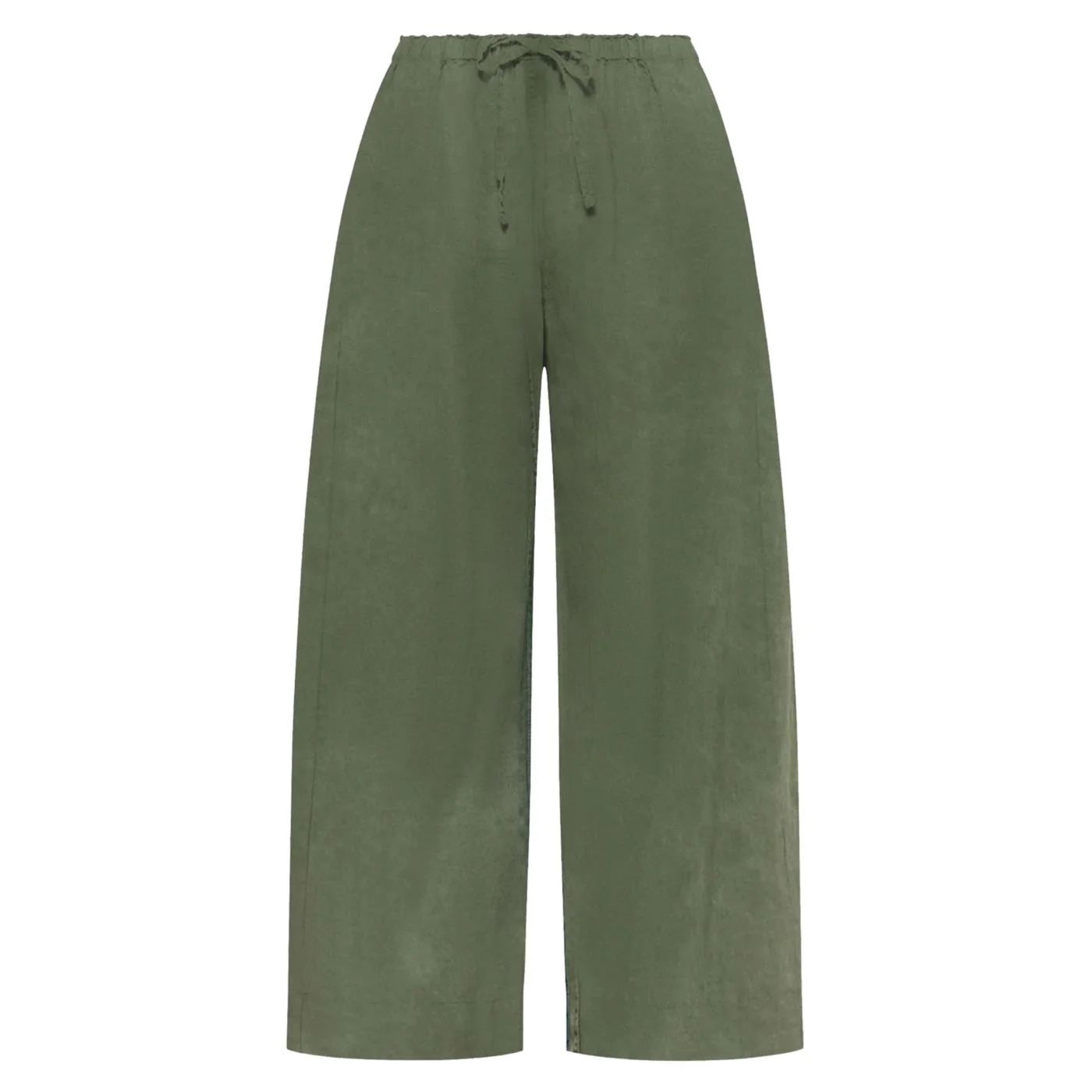 DEHA PANTALONE CROPPED IN LINO