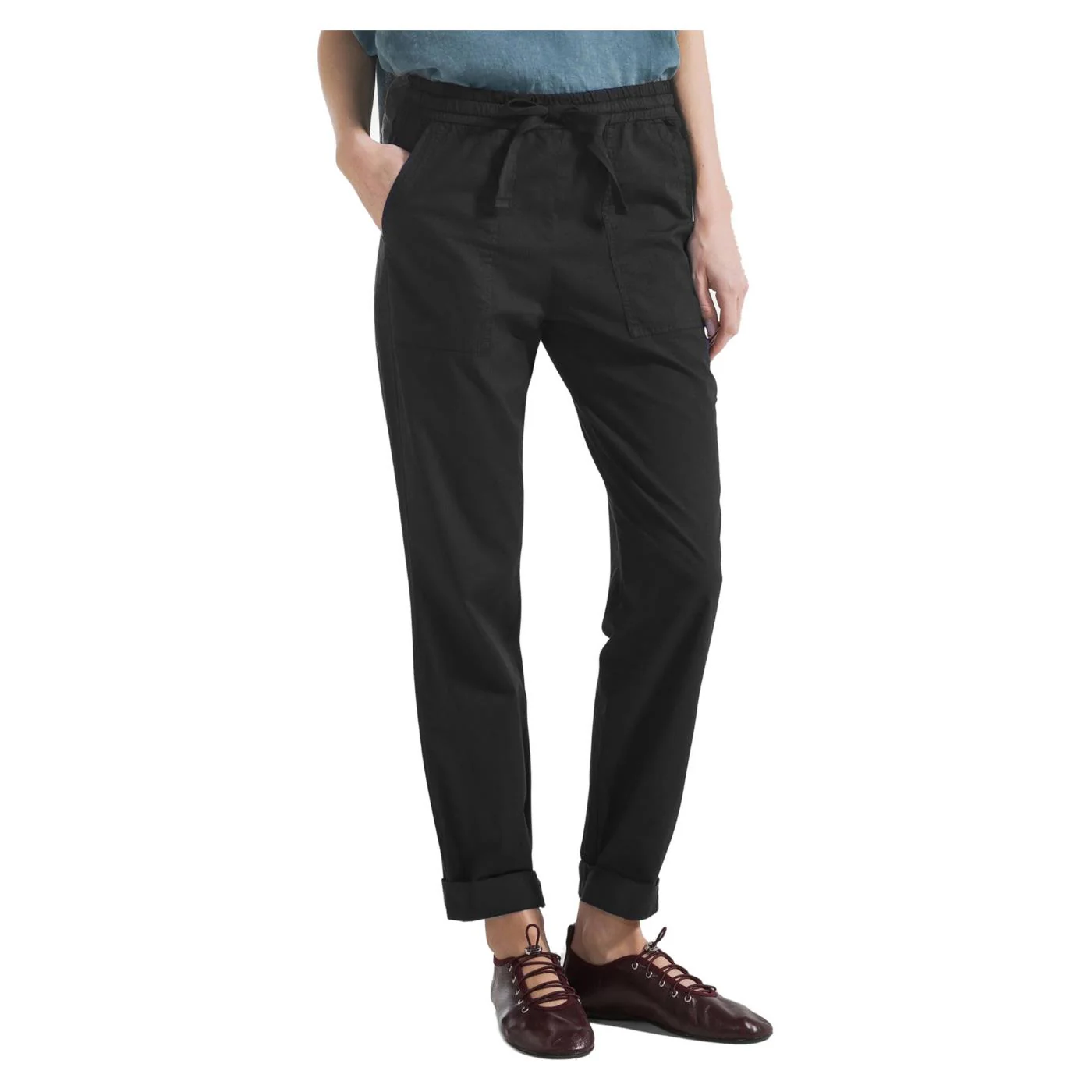 DEHA PANTALONE DRITTO POPELINE