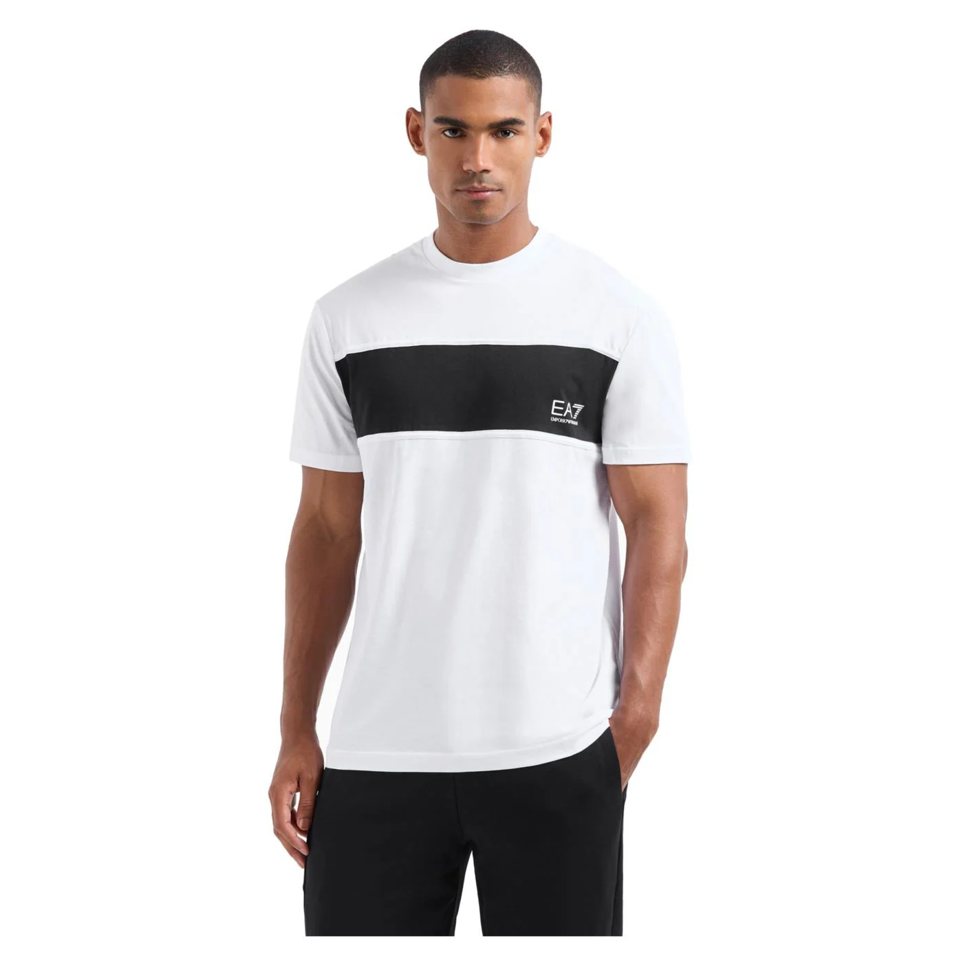 EMPORIO ARMANI 7 EA7 COLOUR BLOCK M TEE - Image 2