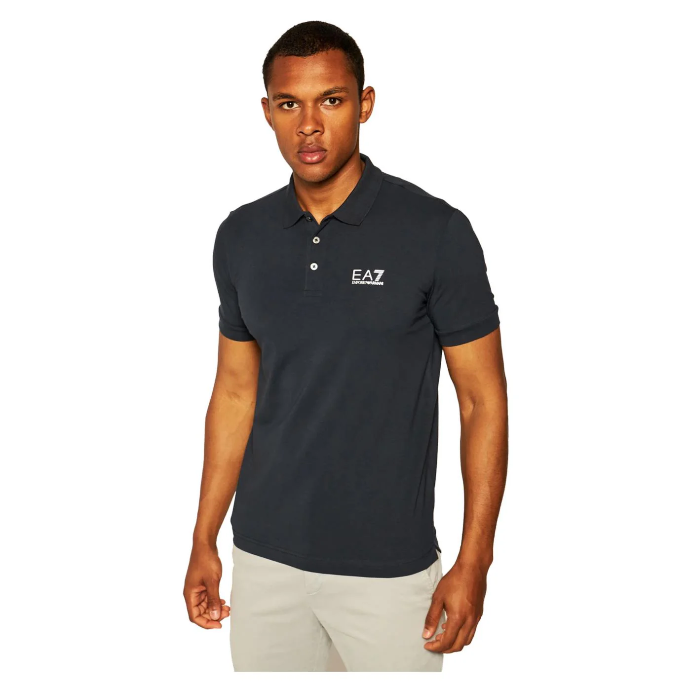 EMPORIO ARMANI 7 EA7 JERSEY POLO SHIRT - Image 2