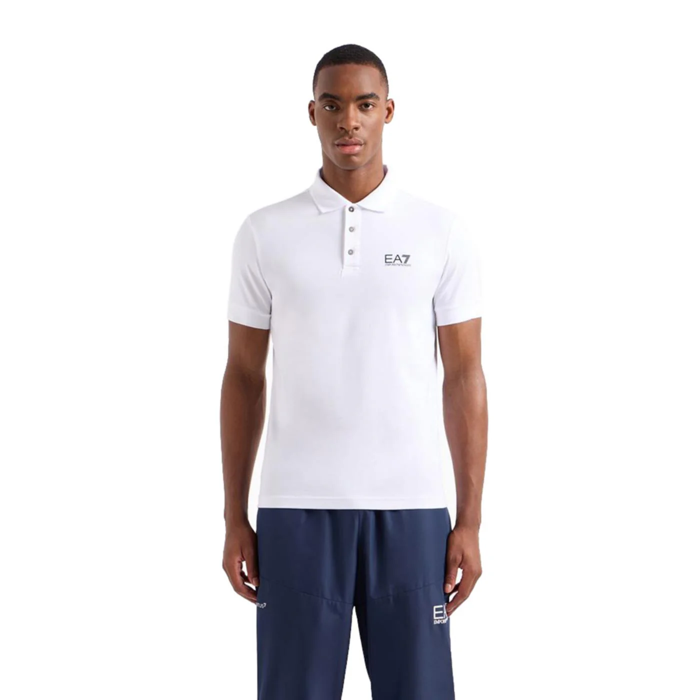 EMPORIO ARMANI 7 EA7 JERSEY POLO SHIRT - Image 2