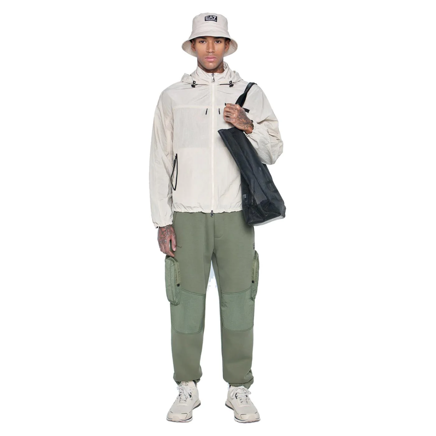 EMPORIO ARMANI 7 EA7 TRAIN ATHLETIC MIX JACKET - Image 4