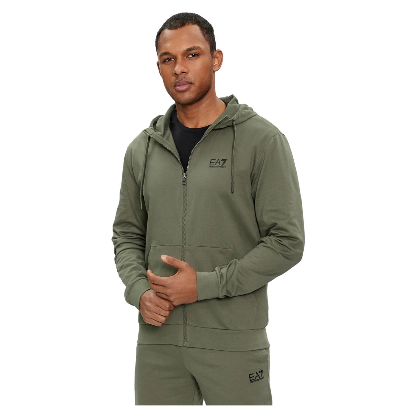 EMPORIO ARMANI 7 EA7 TRAIN CORE ID M HOODIE FZ - Image 2