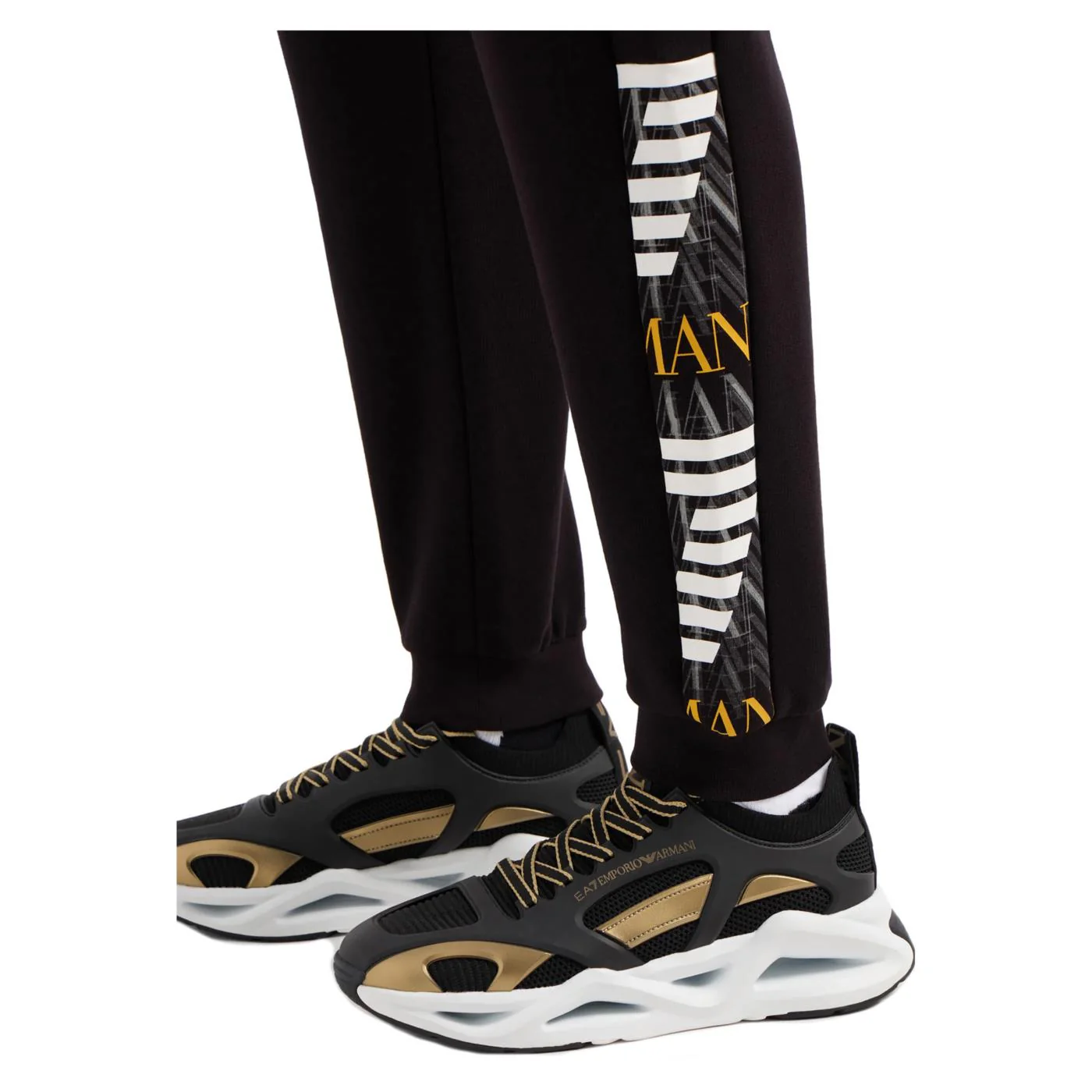 EMPORIO ARMANI 7 EA7 TRAIN GRAPHIC PANTS - Image 4