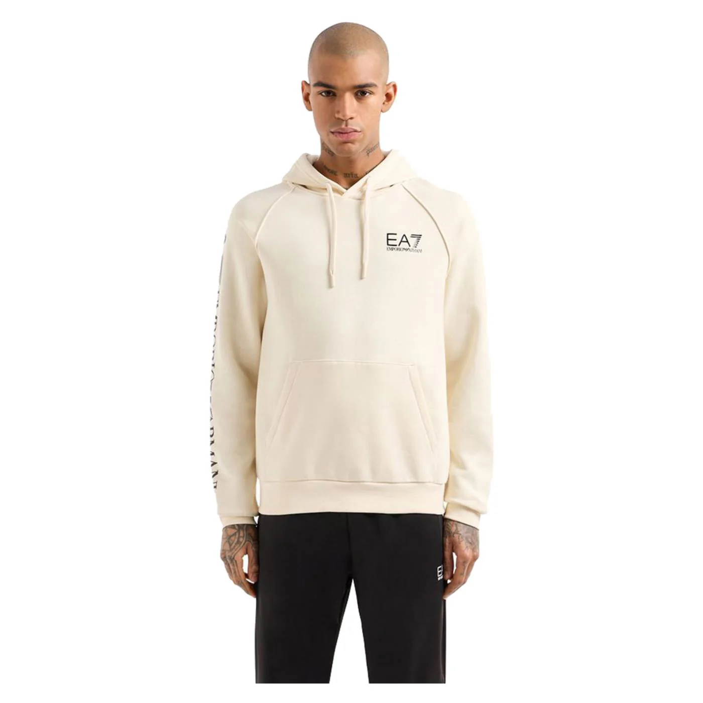 EMPORIO ARMANI 7 EA7 TRAIN LOGO SERIES HOODIE - Image 2