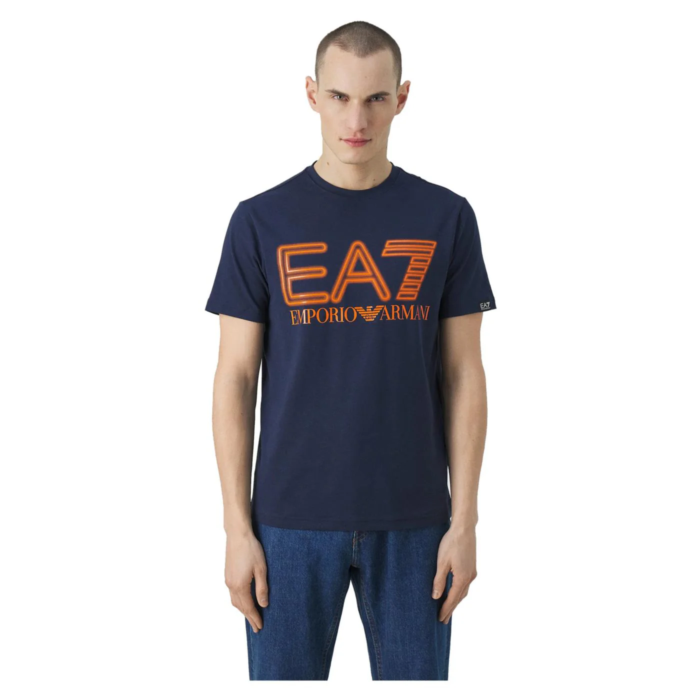 EMPORIO ARMANI 7 EA7 TRAIN LOGO SS TEE - Image 2