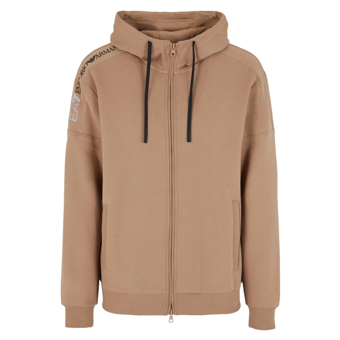 EMPORIO ARMANI 7 EA7 TRAIN LOGO TAPE HOODIE FZ