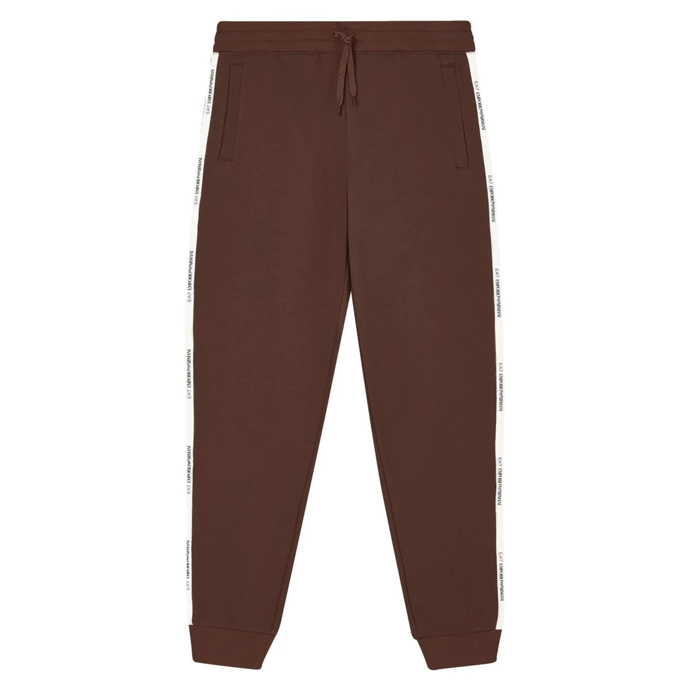 EMPORIO ARMANI 7 EA7 TRAIN LOGO TAPE PANTS