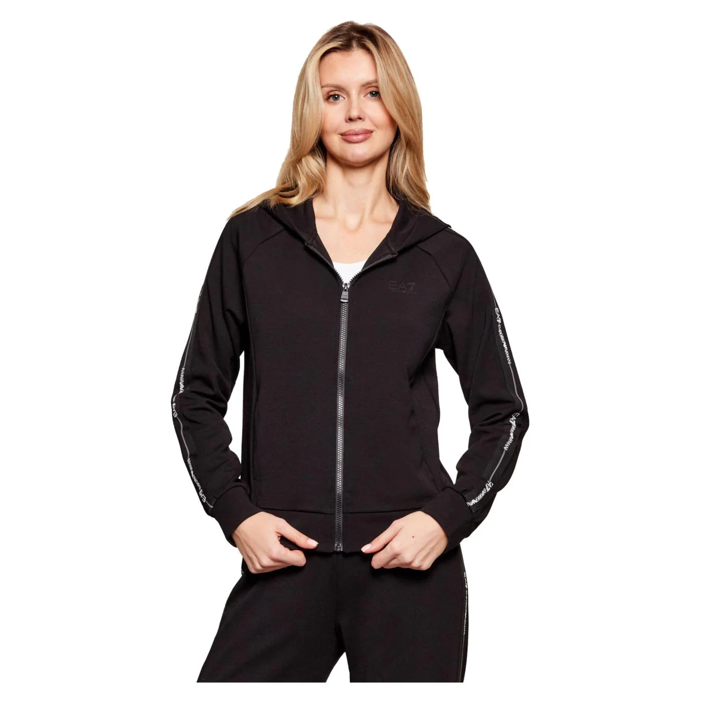 EMPORIO ARMANI 7 EA7 TRAIN LOGO TAPE W HOODIE