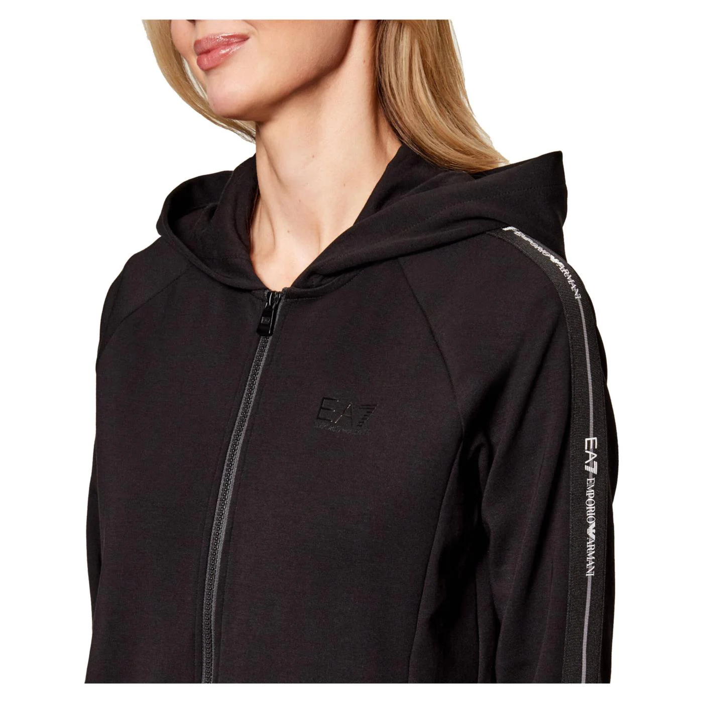 EMPORIO ARMANI 7 EA7 TRAIN LOGO TAPE W HOODIE - Image 3