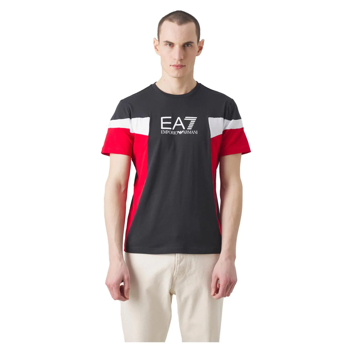 EMPORIO ARMANI 7 EA7 TRAIN SUMMER BLOCK TEE SS - Image 2