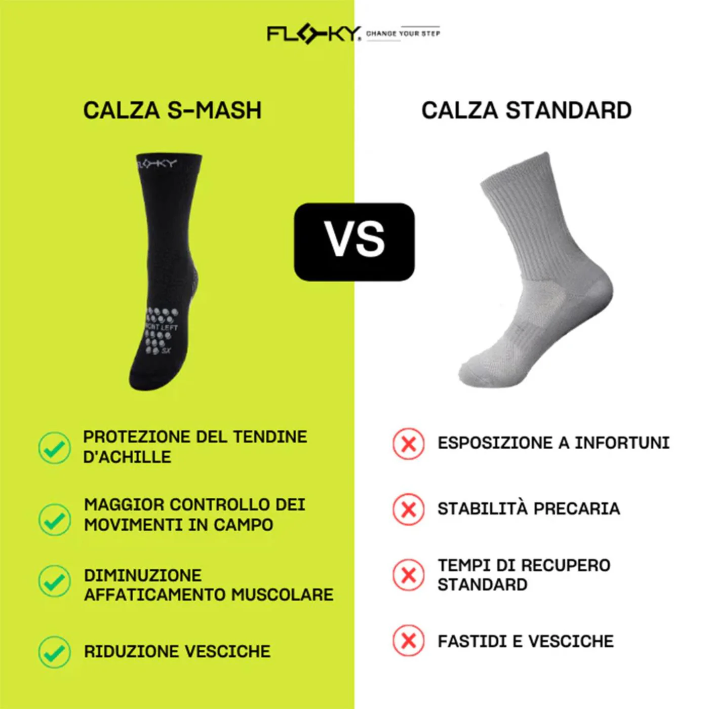 FLOKY SOCKS S-MASH BLACK - Image 4