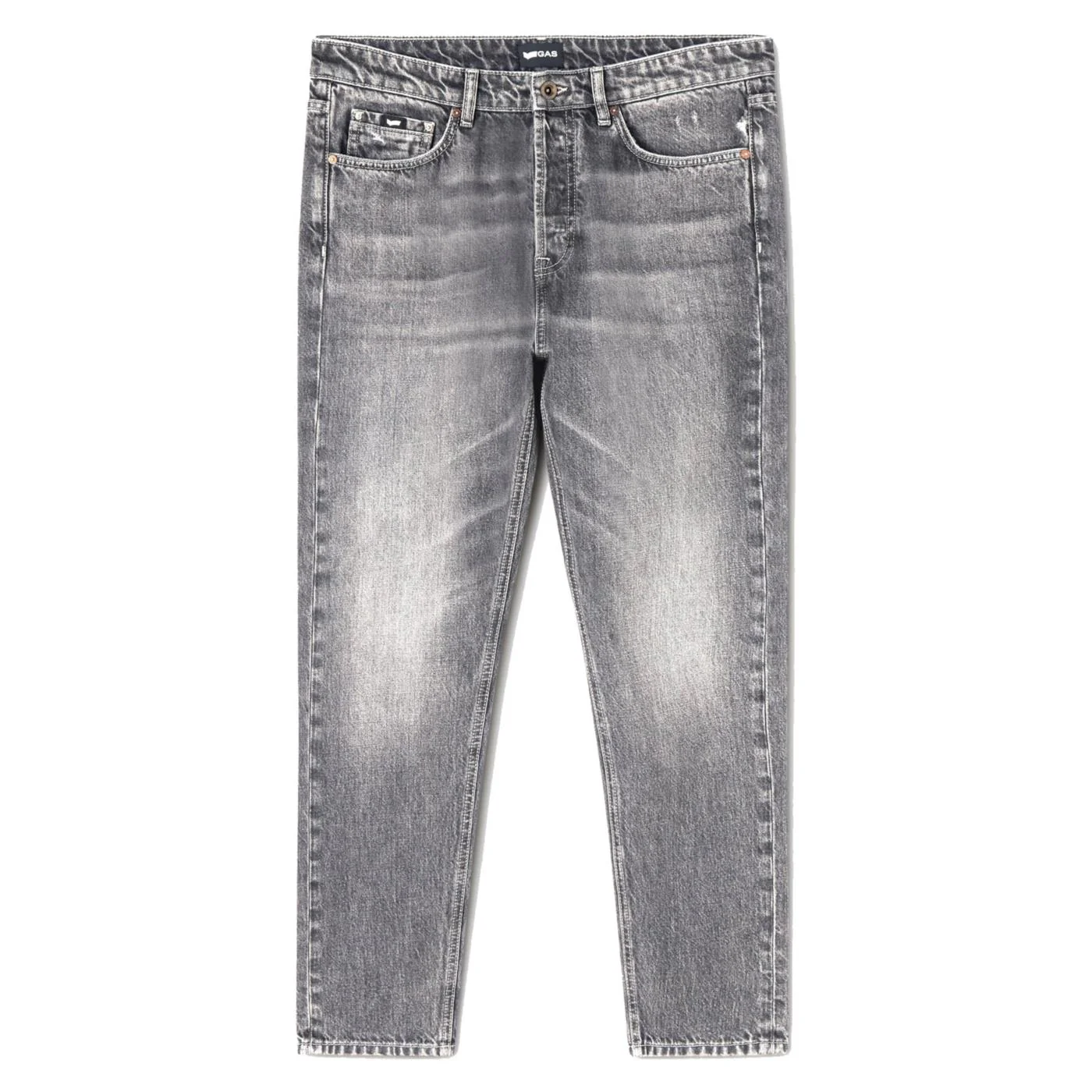 GAS TORN REAL BLACK DENIM