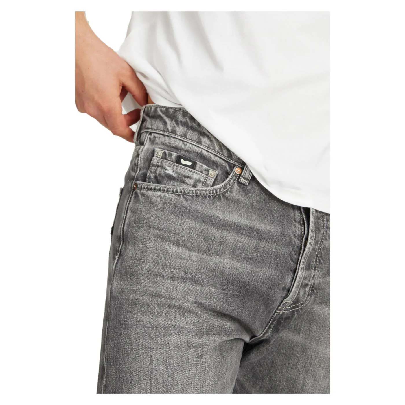 GAS TORN REAL BLACK DENIM - Image 3