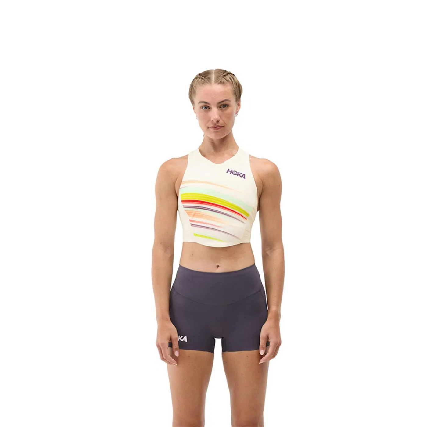 HOKA RACE DAY CROP BRA WOMAN