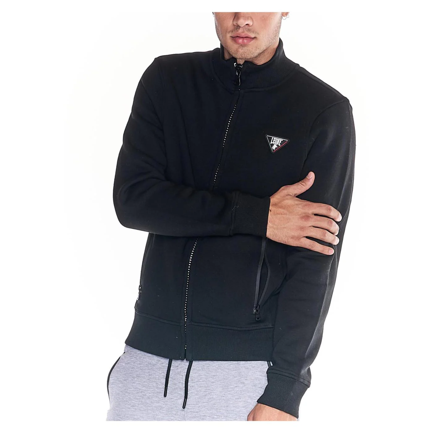 LEONE FELPA PESANTE ZIP LUNGA