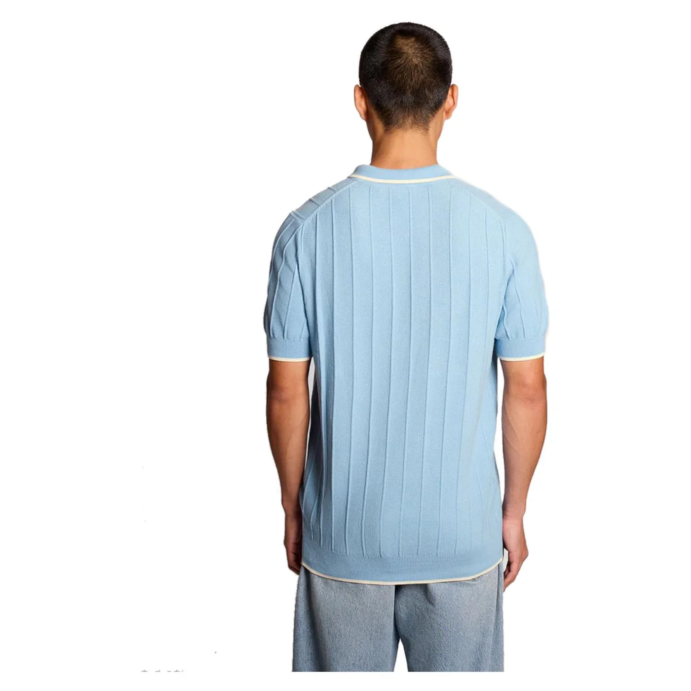 LYLE & SCOTT TIPPED PIQUE KNITTED POLO - Image 2