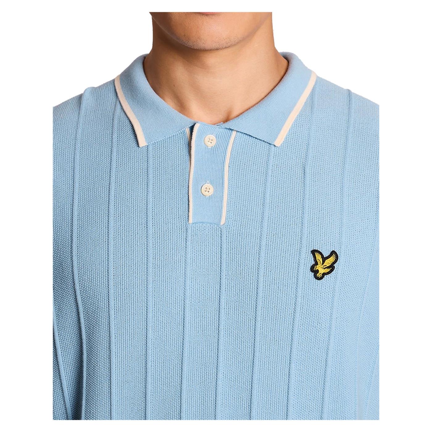 LYLE & SCOTT TIPPED PIQUE KNITTED POLO - Image 3