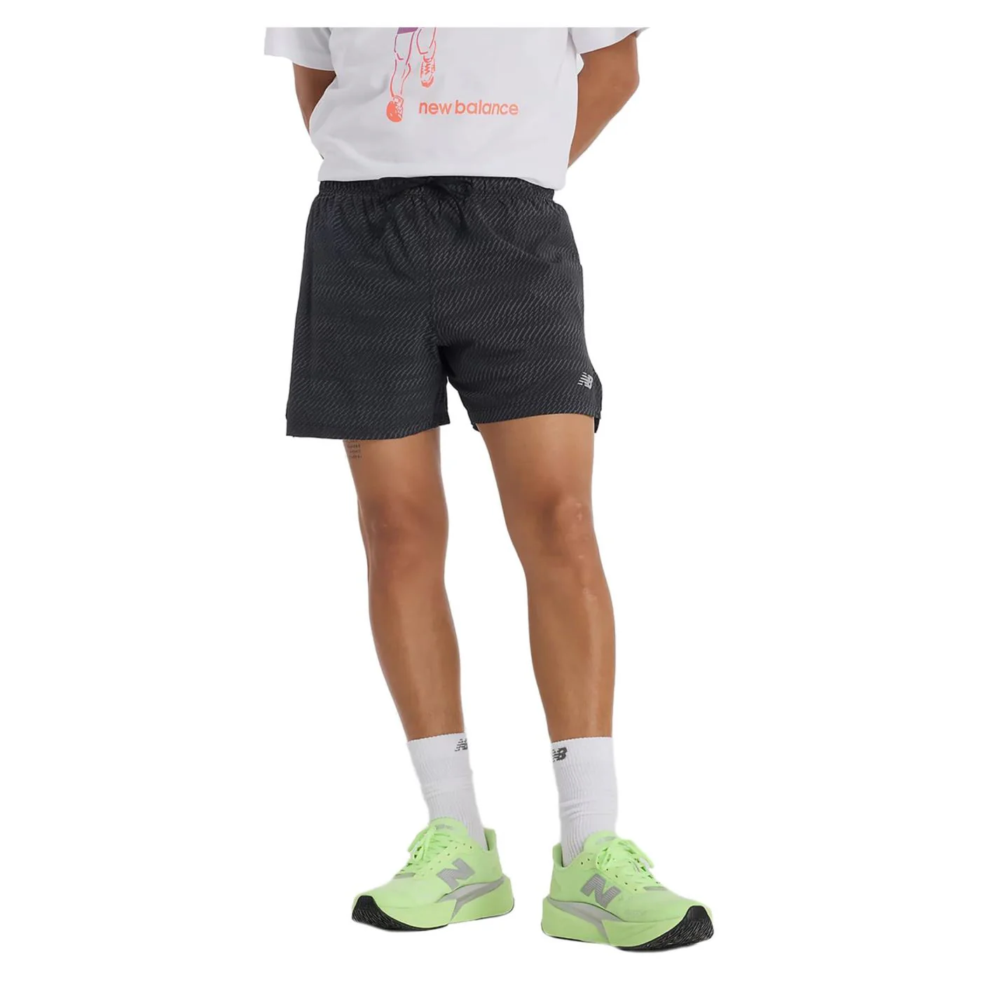 NEW BALANCE ESSENTIALS PRINTED SHORT
