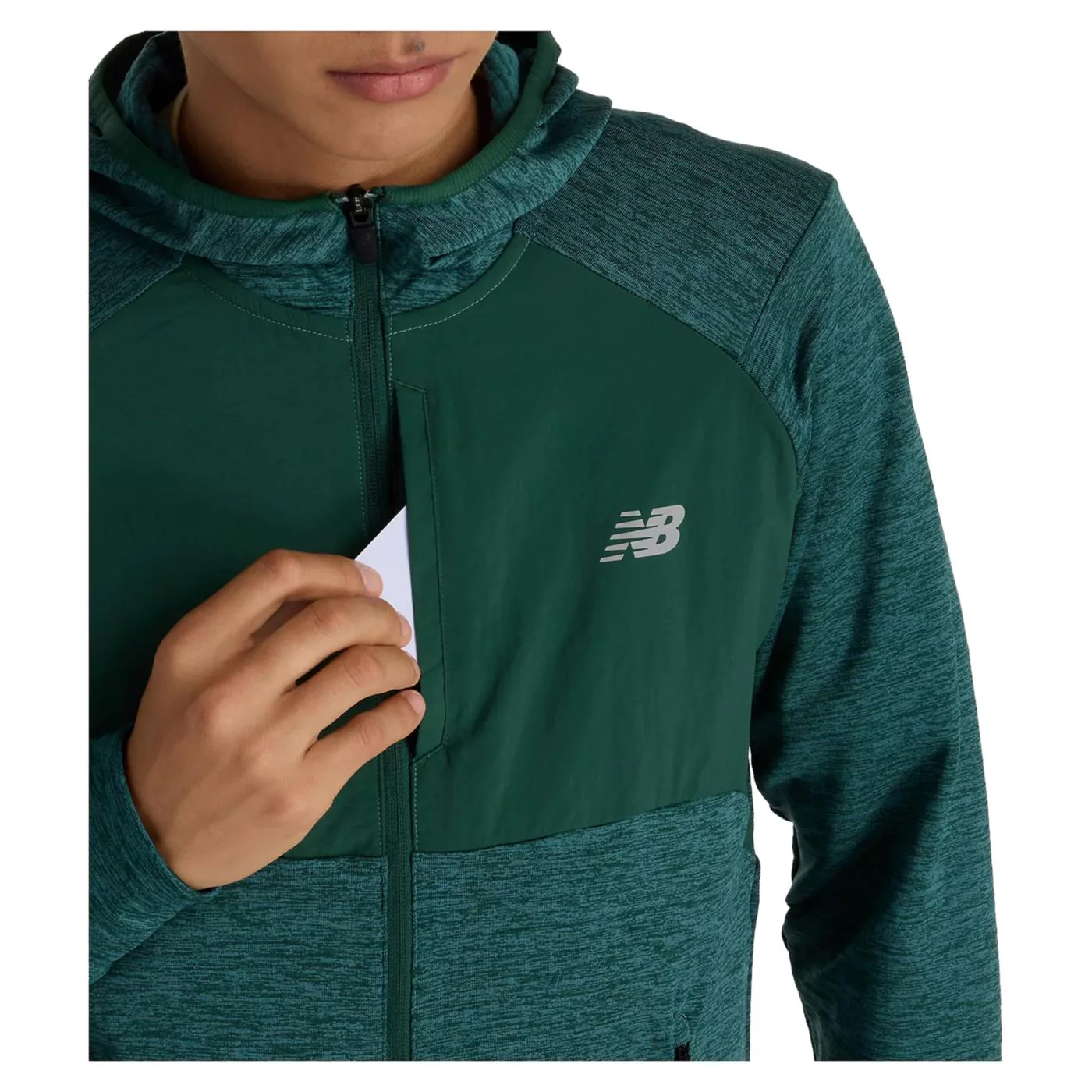 NEW BALANCE HEAT GRID HOODED FULL ZIP - Image 4
