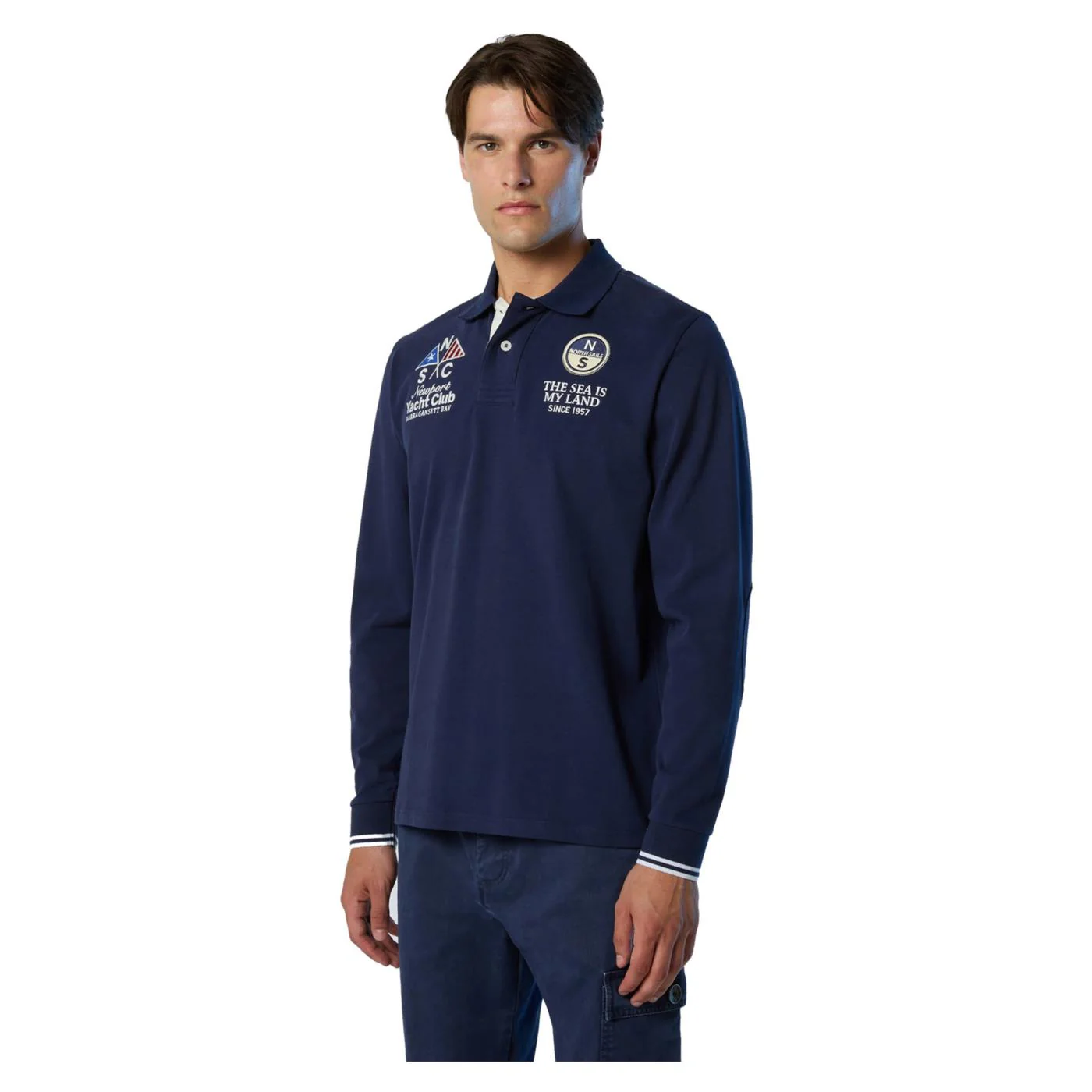 NORTH SAILS POLO LONG SLEEVE GRAPHIC