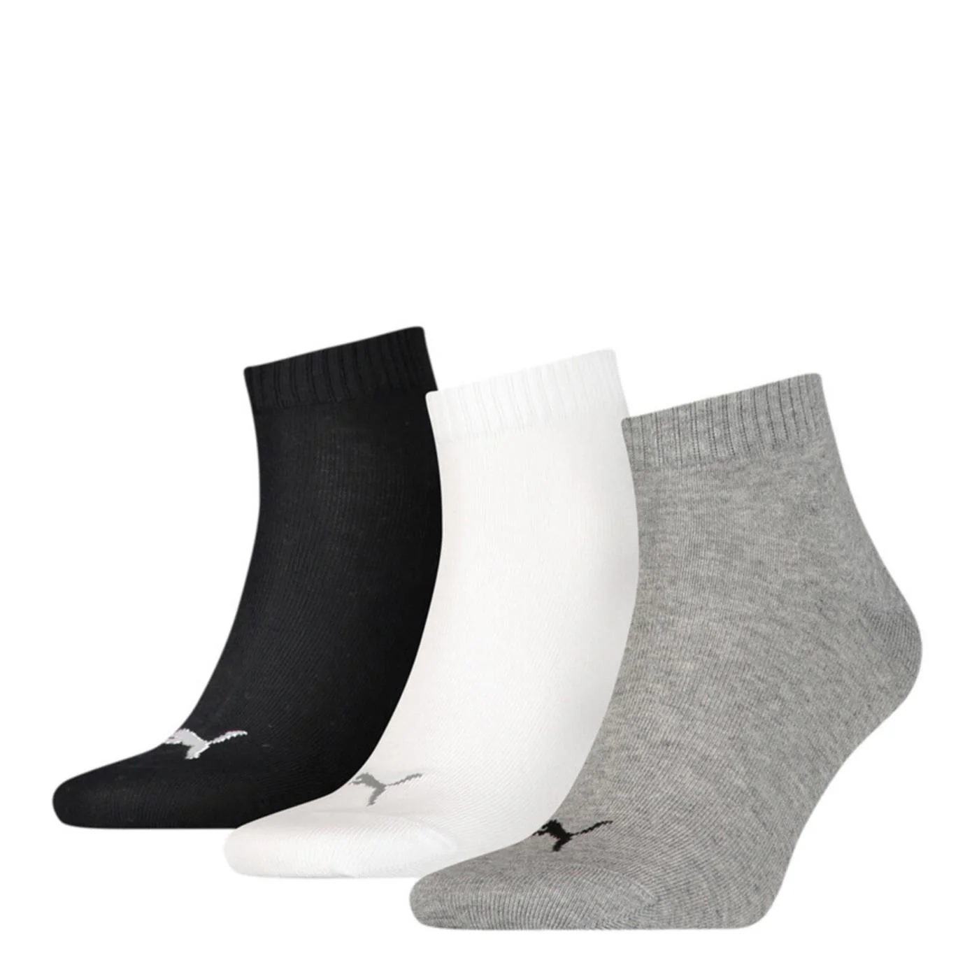 PUMA QUARTER PLAIN 3PK SOCKS