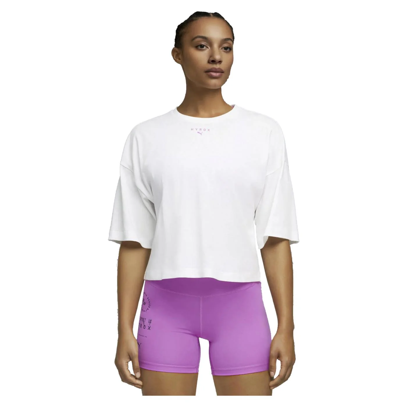 PUMA W HYROX CROPED STYLE TEE