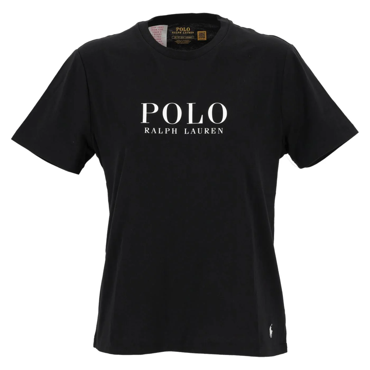 RALPH LAUREN SS CREW TOP BLACK