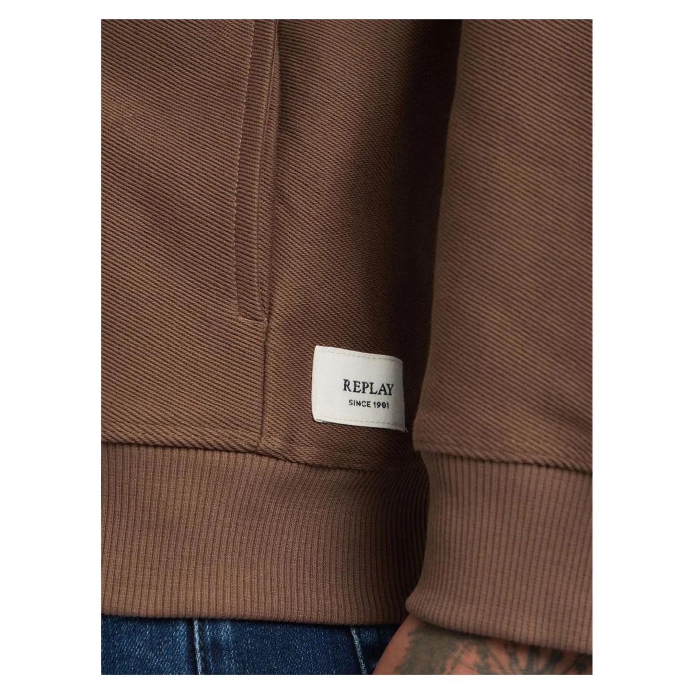 REPLAY JACKET FLEECE DI COTONE - Image 4