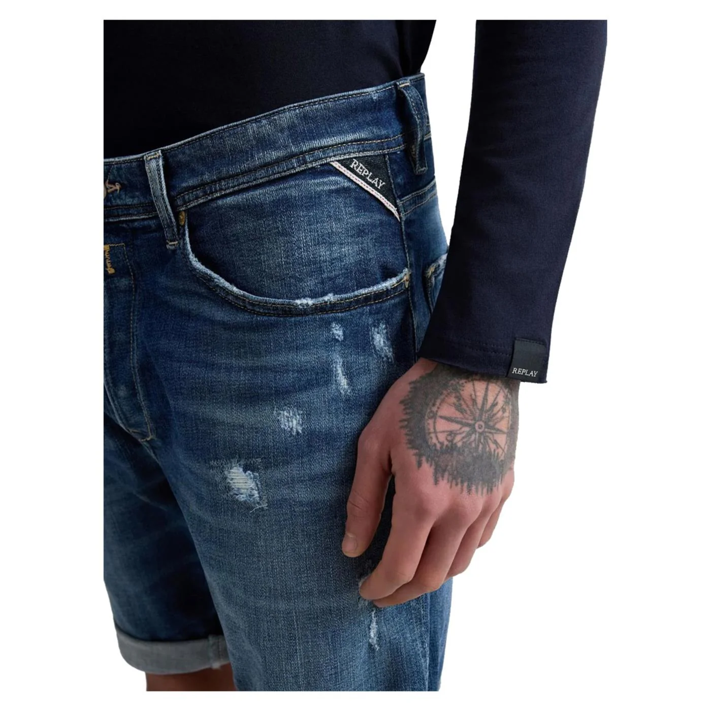 REPLAY BERMUDA IN DENIM - Image 3