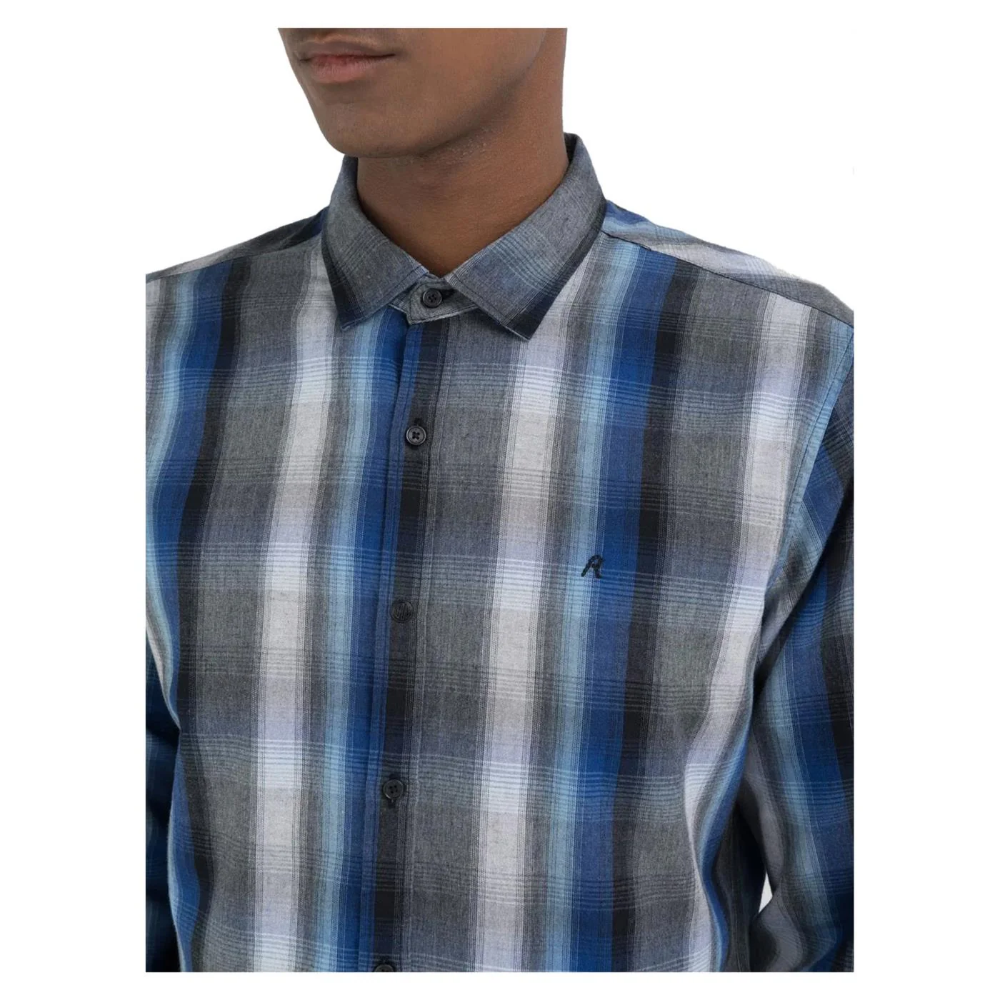 REPLAY CAMICIA CHECK REGULAR FIT - Image 3