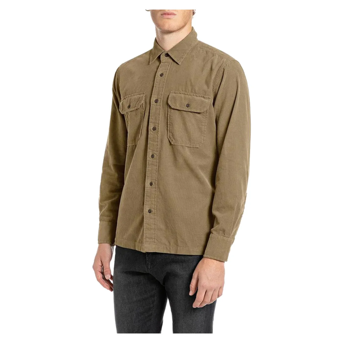 REPLAY CAMICIA CORDUROY REGULAR