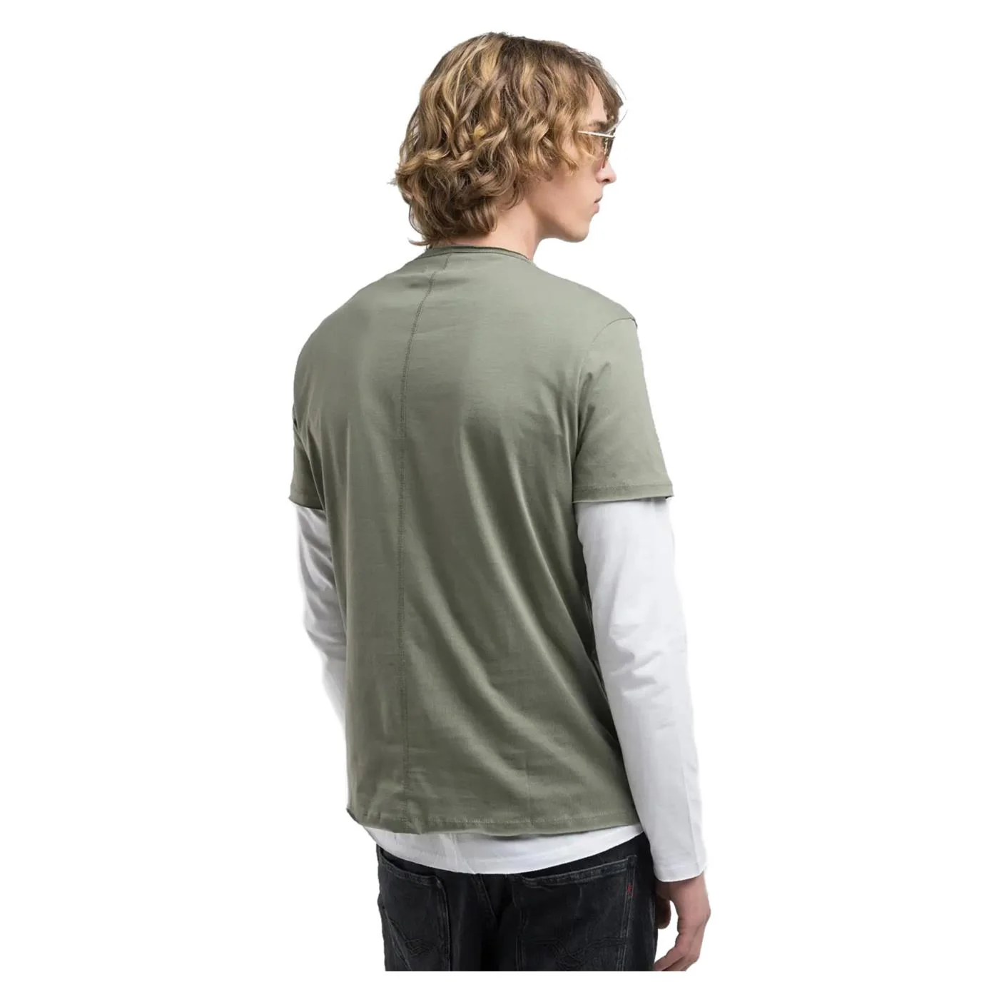 REPLAY T-SHIRT GIROCOLLO COTONE - Image 3