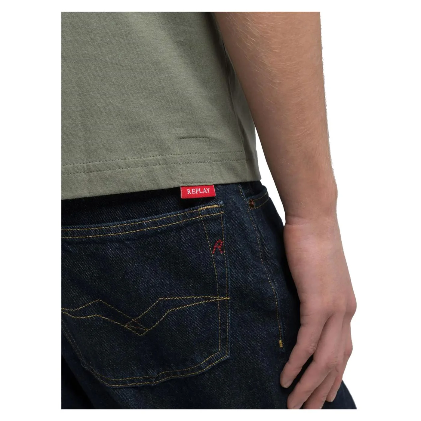 REPLAY TEE JERSEY CON RICAMO - Image 3