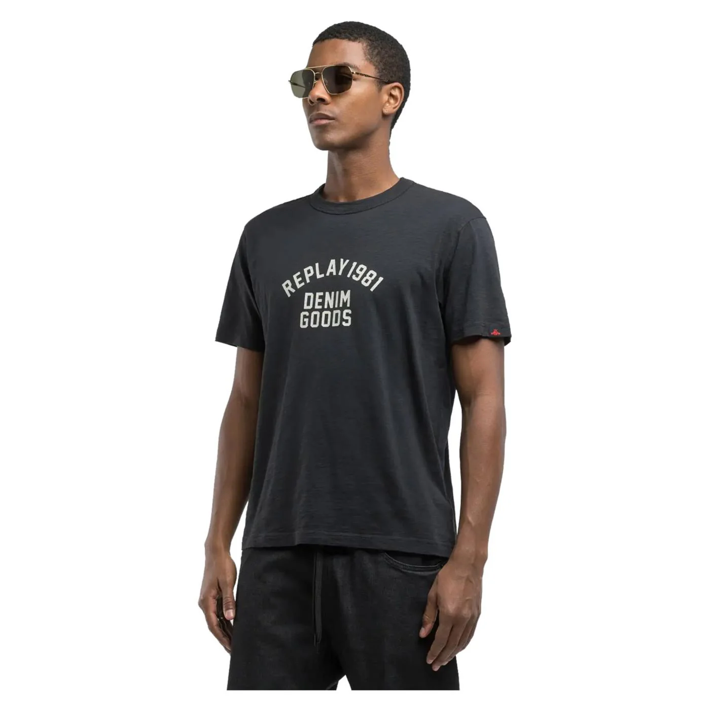REPLAY TEE JERSEY FIAMMATO