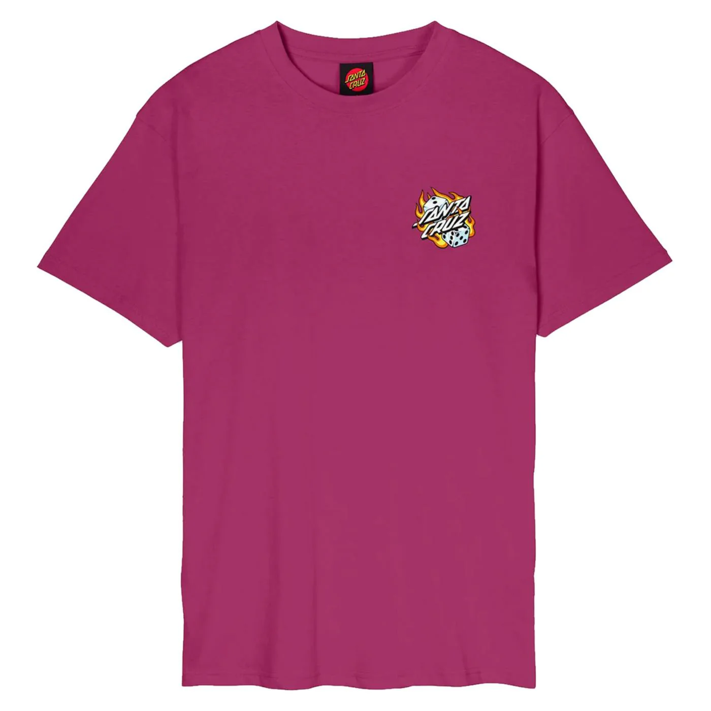 SANTA CRUZ FLAMING DICE DOT CHEST