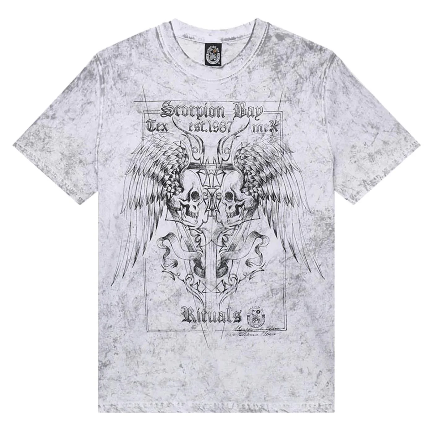 SCORPION BAY T-SHIRT WINGED SKULLS
