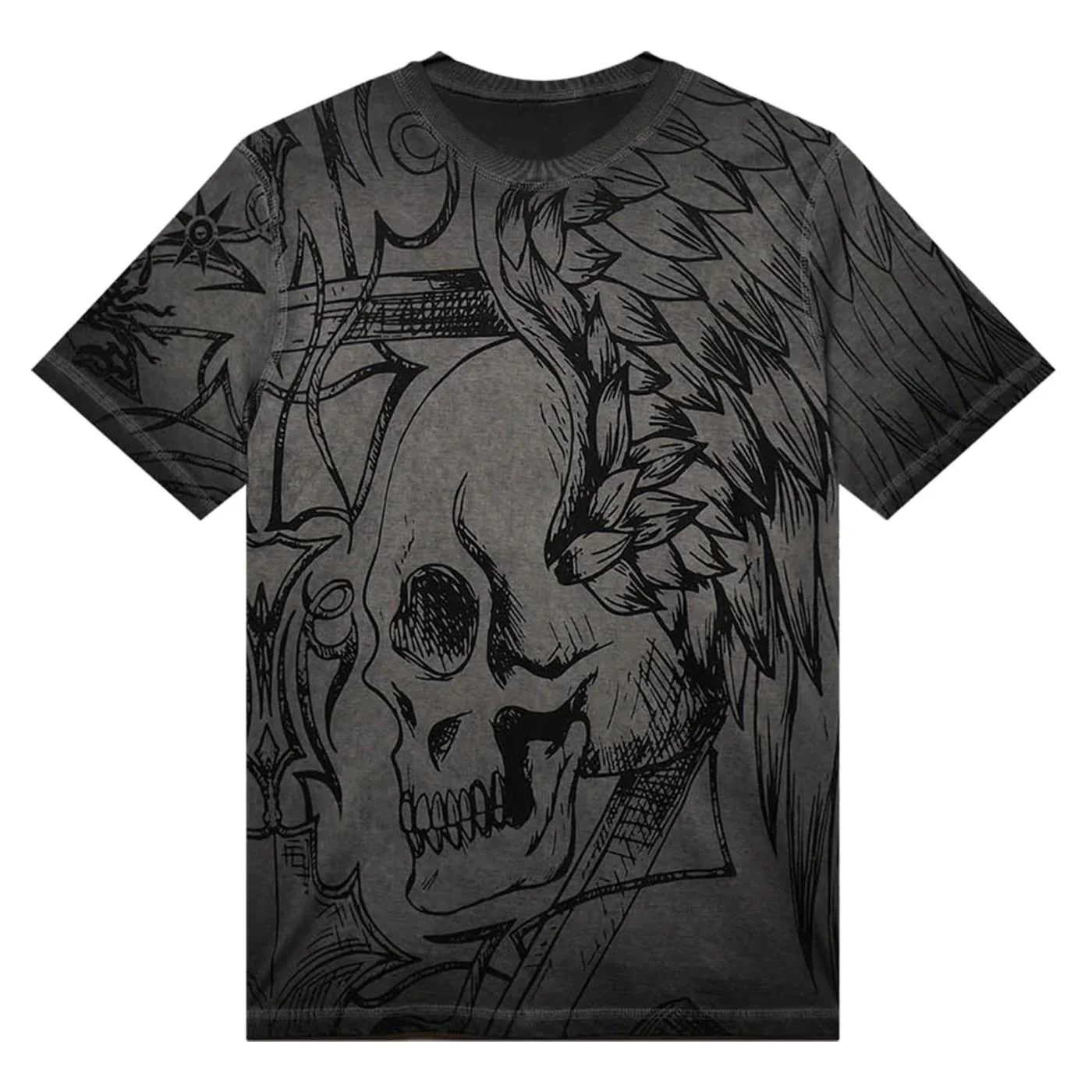 SCORPION BAY TEE DOUBLE WINGED SKULLS