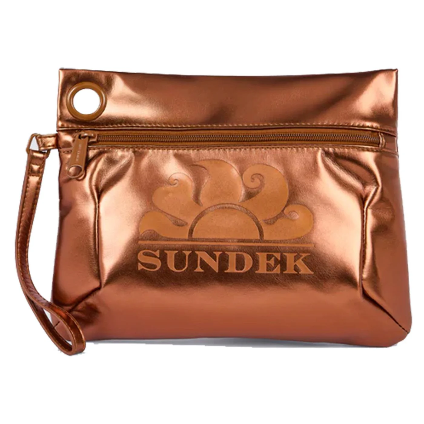 SUNDEK LAMINATED CLUTCH BAG